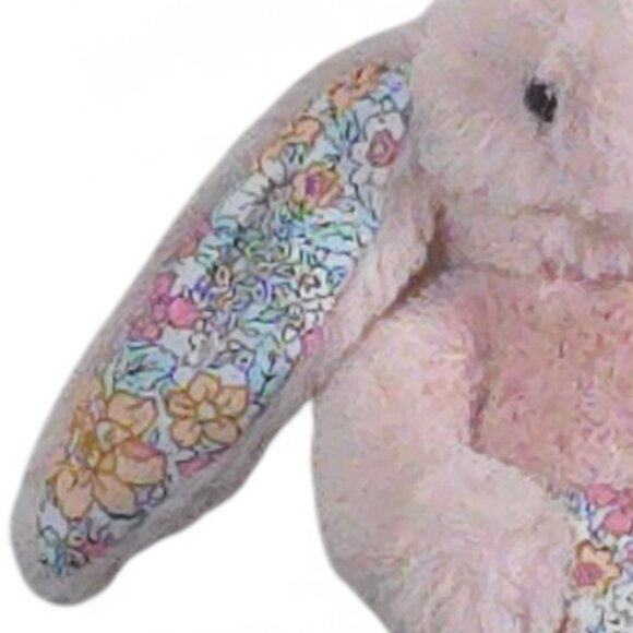 Jellycat Blossom Bashful Bunny Plush Small Pink Floral Ears Stuffed Animal - Picture 3 of 16